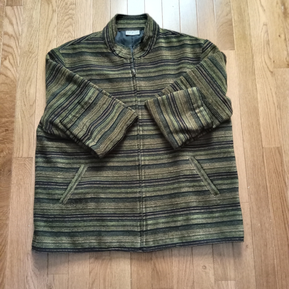 White Stag striped zip jacket